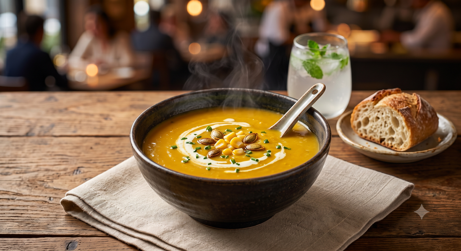 Pumpkin & Sweet Corn Soup