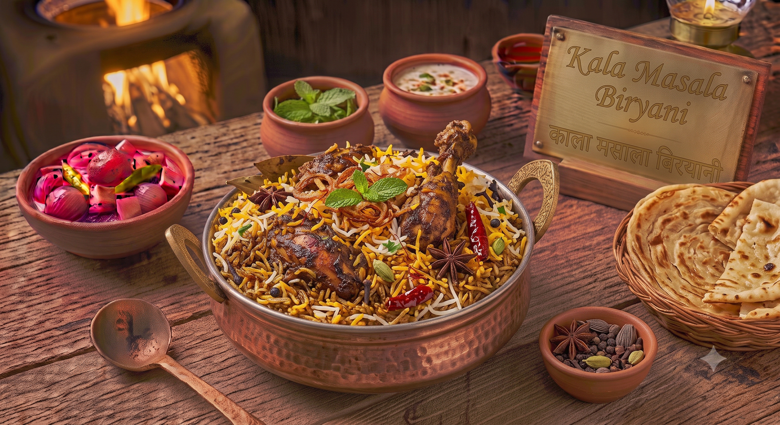 Kala Masala Biryani (Chicken)